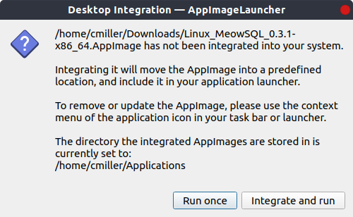 Integrate AppImages into your Linux Distro